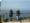 Blick vom Kliffrand zum Horizont